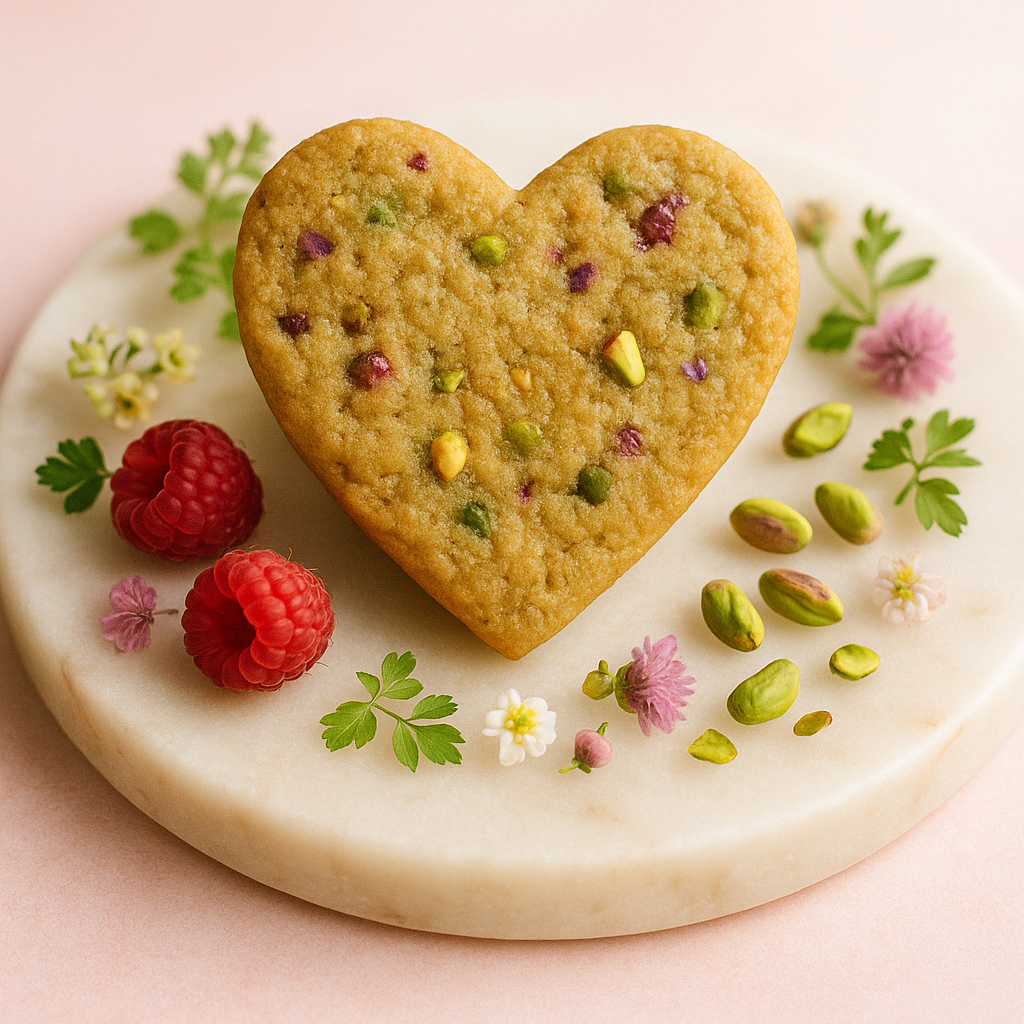 Luvfill 10g Protein Cookie with Pistachio & Raspberry [30 PACK] (All Natural, Clean Label Healthy Ingredients, Vegan)